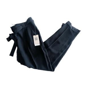 Ivanka Trump Womens Trouser Pants Bow Tie Black Size 10 NWT